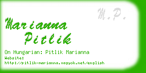 marianna pitlik business card